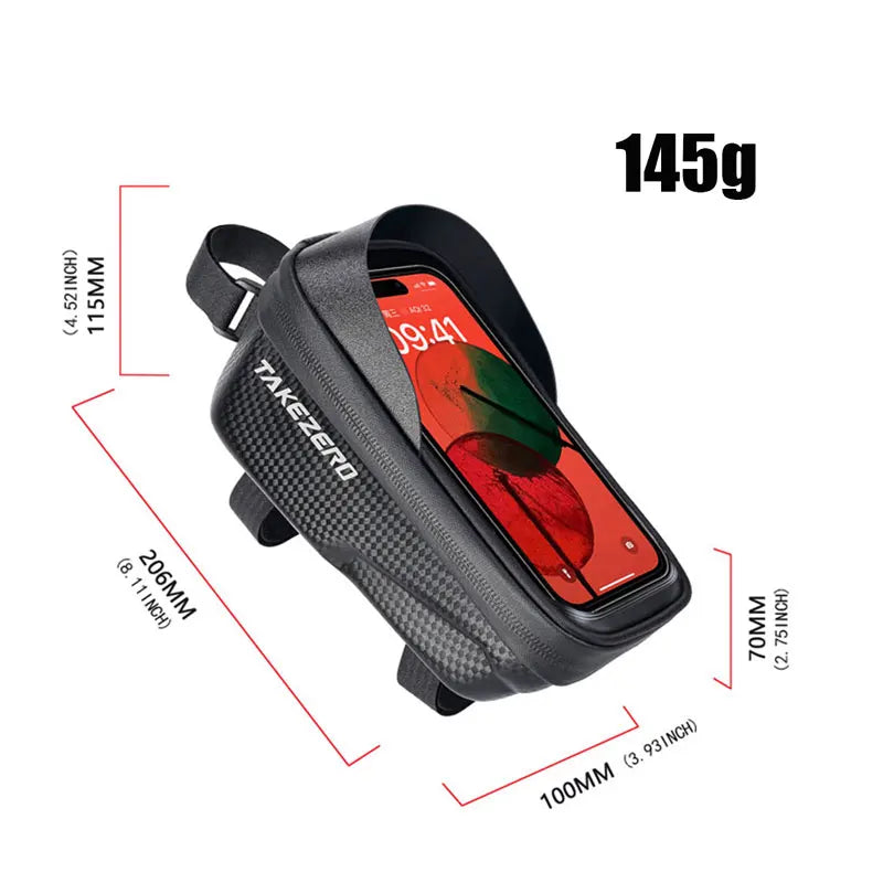 Peris Gems black TAKEZERO A2 Mountain Bicycle Bag - Hard Shell EVA Front Bar Bag for Road Bikes, Mobile Phone Handlebar Bag - Cycling Equipment TAKEZERO A2 Mountain Bicycle Bag - Hard Shell EVA Front Bar Bag for Road Bikes, Mobile Phone Handlebar Bag - Cycling Equipment SHEIN Amazon Temu