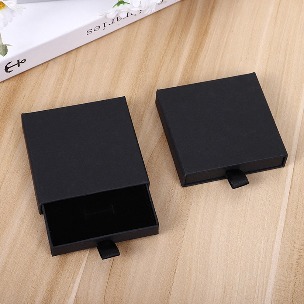 Peris Gems Black Thick Kraft Paper Drawer Jewelry Display Storage Box SHEIN Amazon Temu