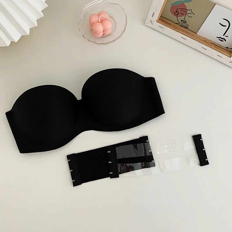 Peris Gems Black with 2 straps / One Size / 34 75 FINETOO Sexy Strapless Bras Women Wireless Bralette Soft Female Underwear Ladies Seamless Bras Invisible Bra With 2pcs Straps FINETOO Sexy Strapless Bras Women Wireless Bralette Soft Female Underwear Ladies Seamless Bras Invisible Bra With 2pcs Straps SHEIN Amazon Temu