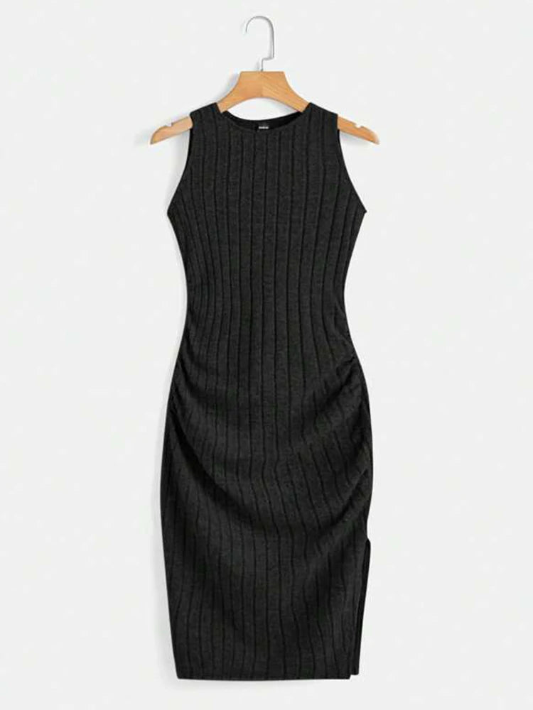 Peris Gems black / XL Summer Women Casual Sheath Dress Lady Spaghetti Strap Sleeveless Sexy Stretch Slim Dress Female Party Night Club Dress On Sale Summer Women Casual Sheath Dress Lady Spaghetti Strap Sleeveless Sexy Stretch Slim Dress Female Party Night Club Dress On Sale SHEIN Amazon Temu