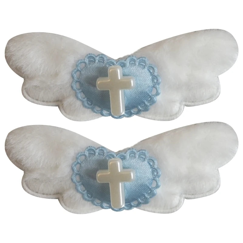 Peris Gems Blue / 1P Angel Wing Hair Clip Y2K Heart Barrettes Harajuku Hair Accessories Angel Wing Hair Clip Y2K Heart Barrettes Harajuku Hair Accessories SHEIN Amazon Temu