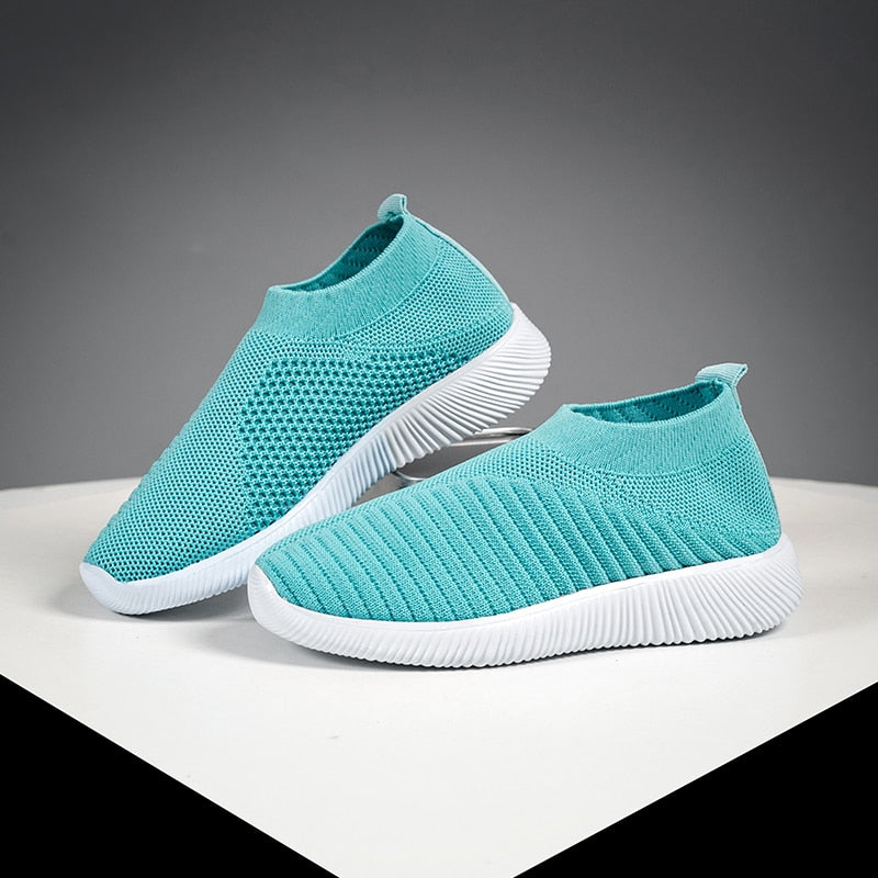 Peris Gems Blue / 35 Soft Knitted Mesh Slip-On Shoes for Women | Comfortable Walking Shoe Soft Knitted Mesh Slip-On Shoes for Women | Walking Shoe SHEIN Amazon Temu