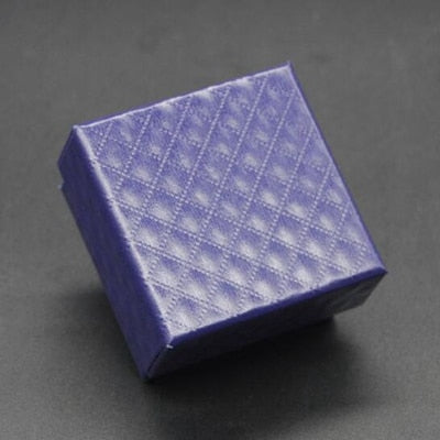 Peris Gems Blue / 5x5x3cm Quilted Faux Leather Square Jewelry Storage Box | 5x5x3cm Storage Box Quilted Faux Leather Square Jewelry Storage Box |5x5x3cm Box SHEIN Amazon Temu