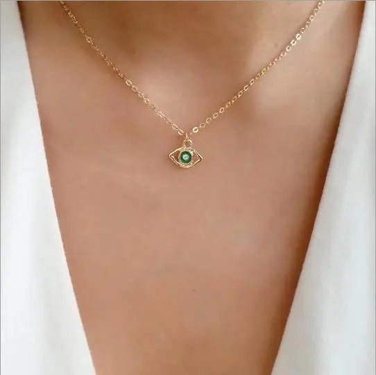 Peris Gems Blue Evil Eye Diamond Pendant Necklace for Women SHEIN Amazon Temu