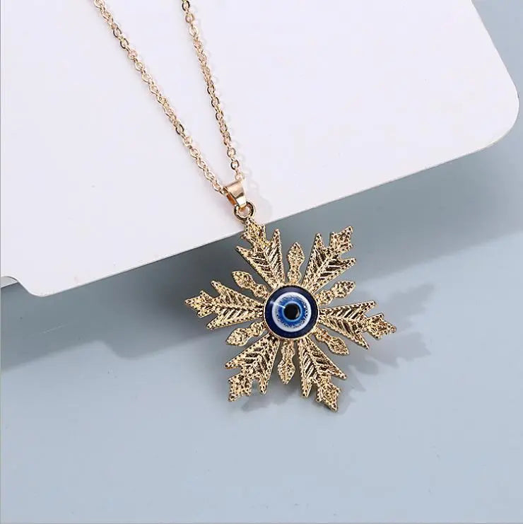 Peris Gems Blue Evil Eye Diamond Pendant Necklace for Women SHEIN Amazon Temu