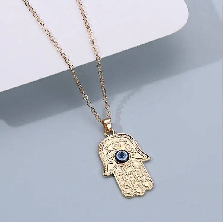 Peris Gems Blue Evil Eye Diamond Pendant Necklace for Women SHEIN Amazon Temu