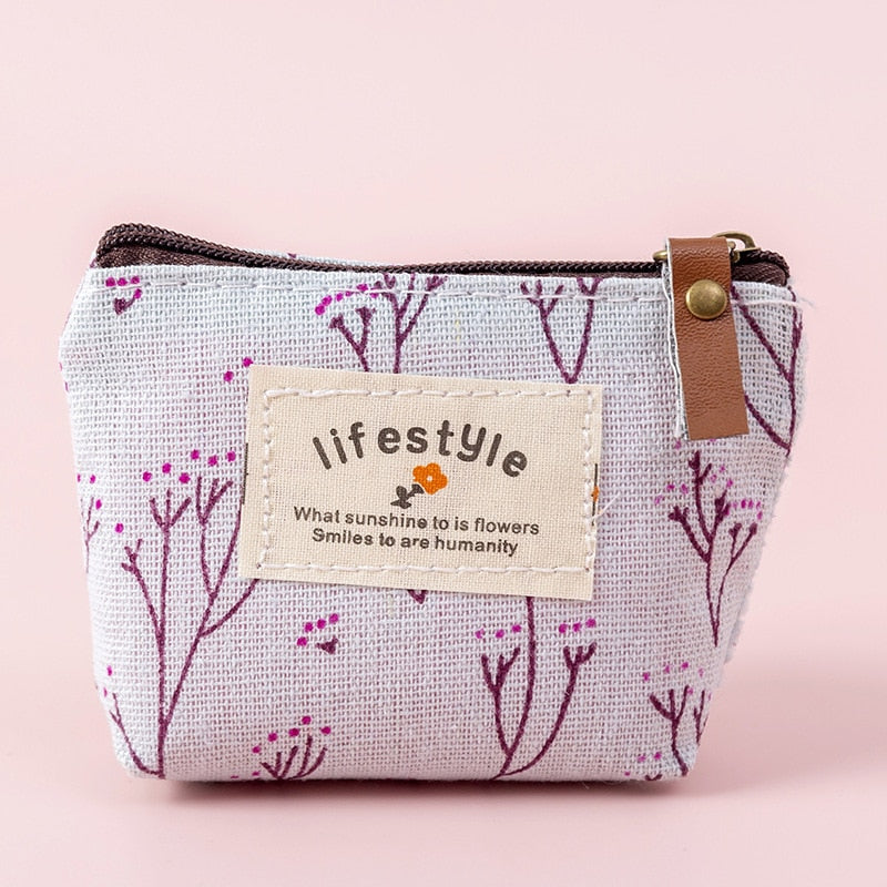 Peris Gems blue Flower Pattern Coin Purses for Women | Canvas Coil Money Wallets Flower Pattern Coin Purses for Women | Canvas Money Wallets SHEIN Amazon Temu