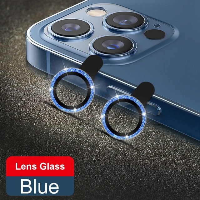 Peris Gems Blue / iP 14 2Pcs Glittery Diamond Camera Lens Protector Cap For iPhone | Glass Camera Metal Rings SHEIN Amazon Temu