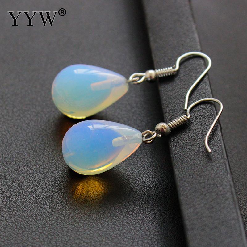 Peris Gems Blue Pearl Teardrop Opal Dangle Earrings for Women SHEIN Amazon Temu