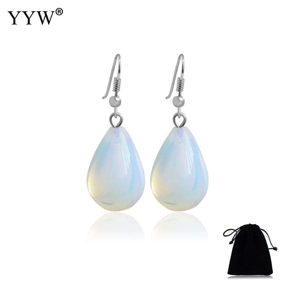 Peris Gems Blue Pearl Teardrop Opal Dangle Earrings for Women SHEIN Amazon Temu