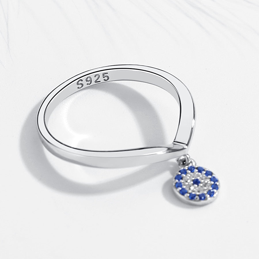 Peris Gems Blue Protective Eye Ring for Women | 925 Sterling Silver Ring Blue Protective Eye Ring for Women |925 Sterling Silver Ring SHEIN Amazon Temu