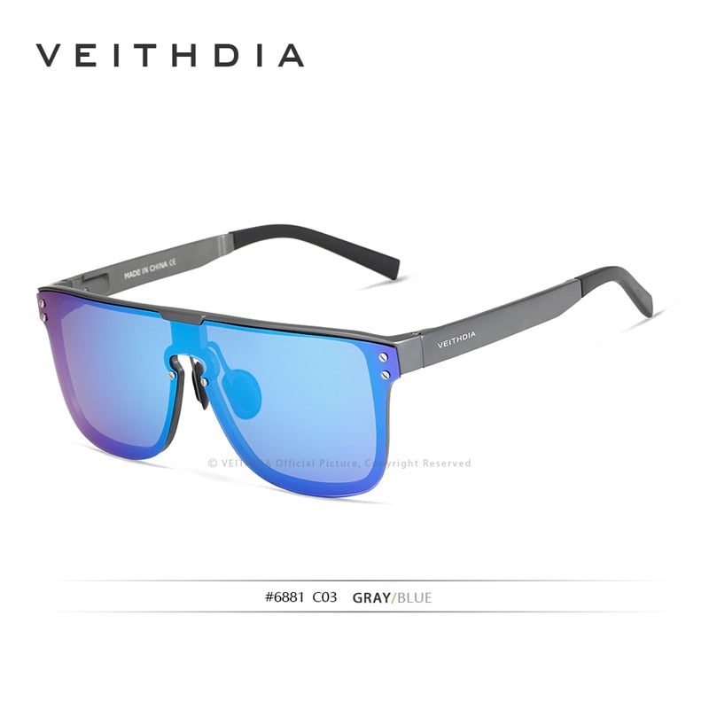 Peris Gems Blue Retro Polarized Aluminum UV400 Lens Sunglasses Unisex SHEIN Amazon Temu