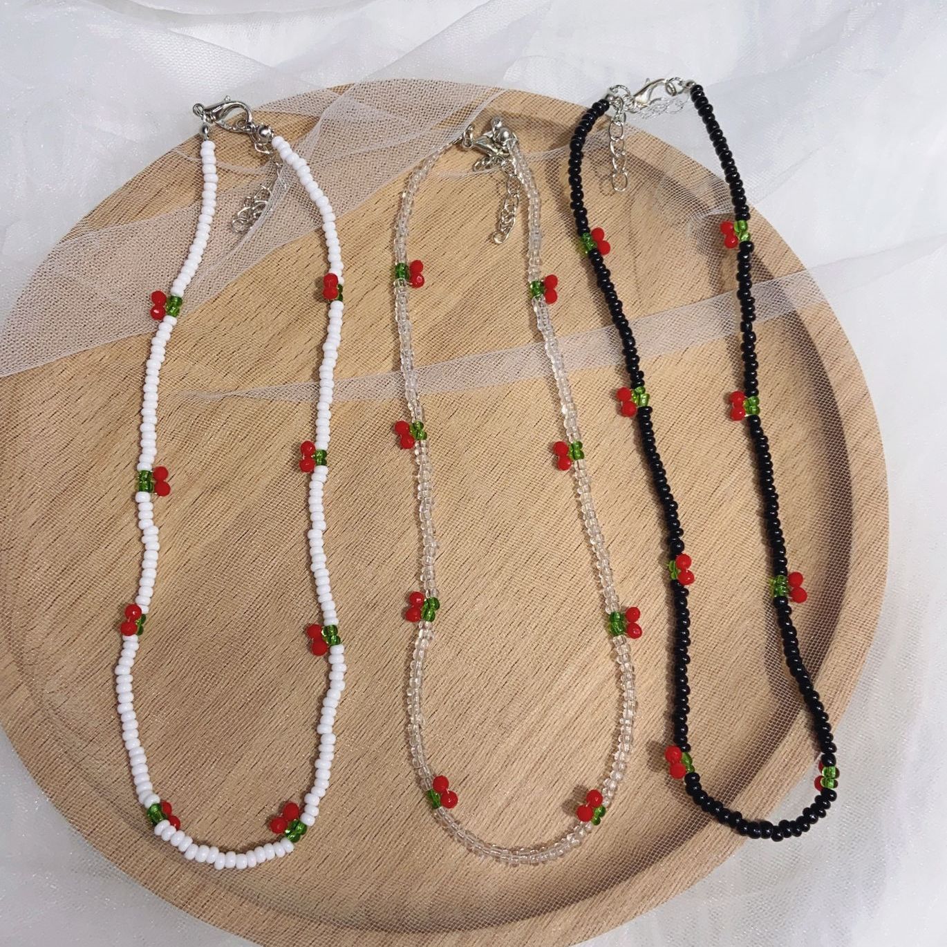 Peris Gems Bohemia Red Cherry Bead Necklaces for Women SHEIN Amazon Temu