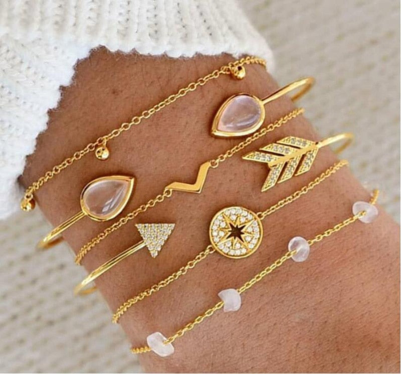 Peris Gems Bohemian Style 5pc Rope Charm Bracelet Sets for Women SHEIN Amazon Temu