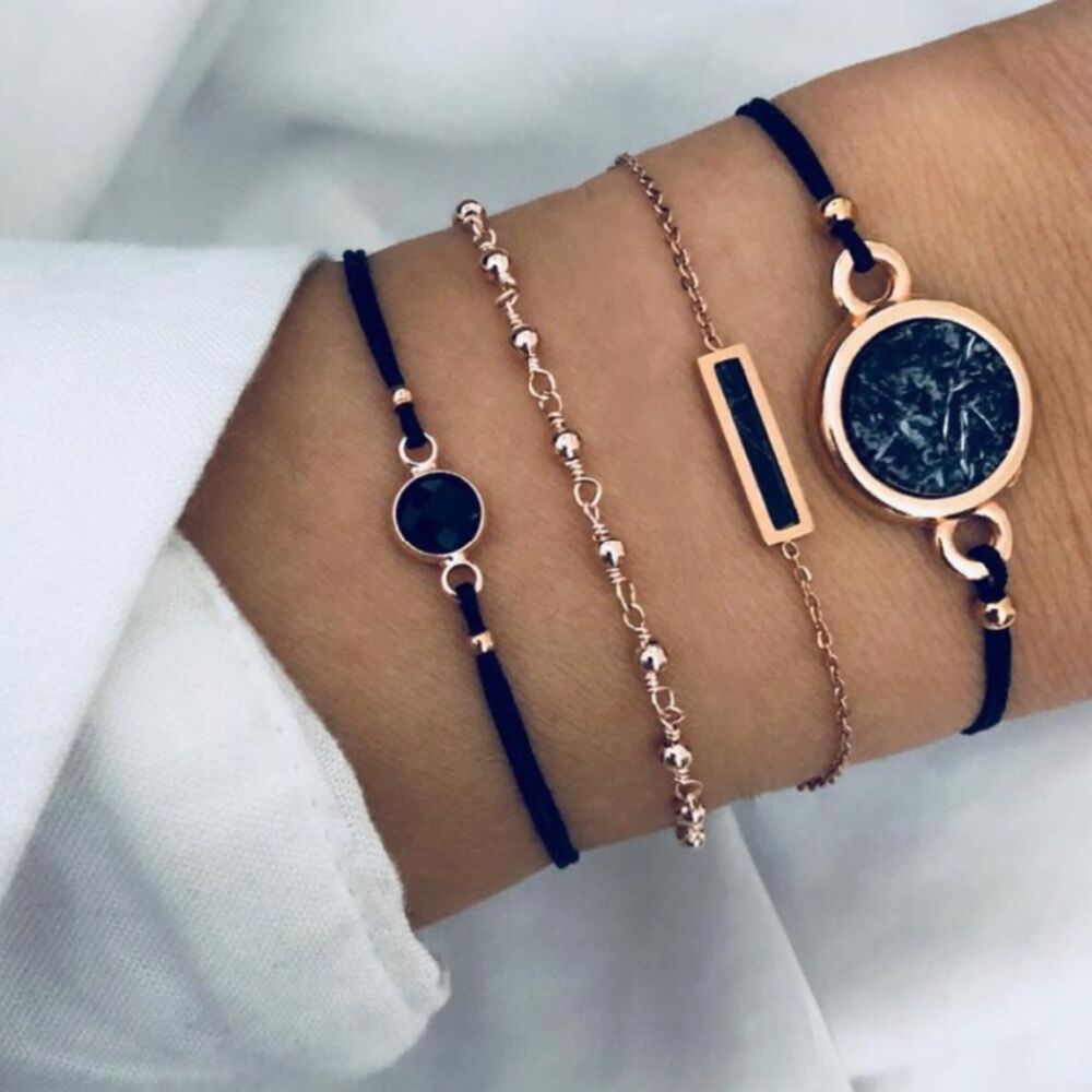 Peris Gems Bohemian Style 5pc Rope Charm Bracelet Sets for Women SHEIN Amazon Temu