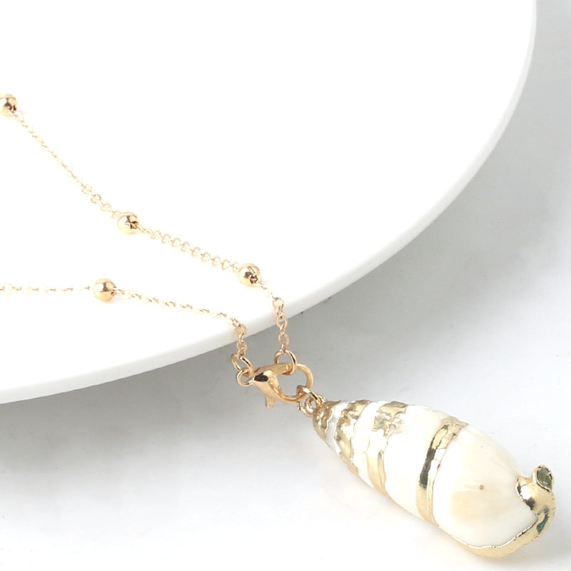 Peris Gems Boho Conch Shell Necklace for Women | Gold Seashell Necklace SHEIN Amazon Temu