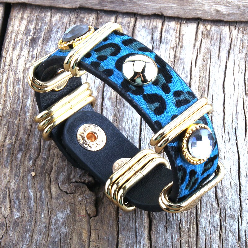 Peris Gems Boho Leopard Print Leather Bracelets for Women SHEIN Amazon Temu