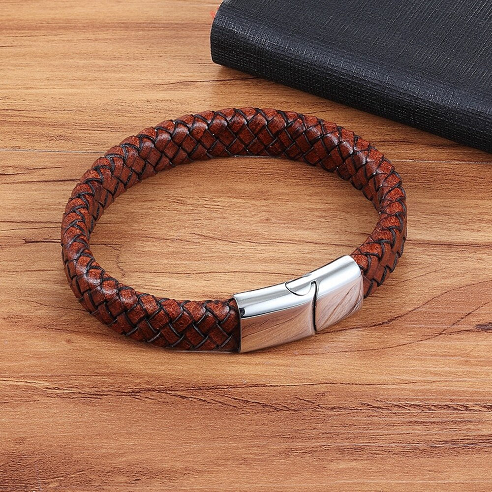 Peris Gems Bride Leather Magnetic Clasp Rope Bracelets Unisex SHEIN Amazon Temu