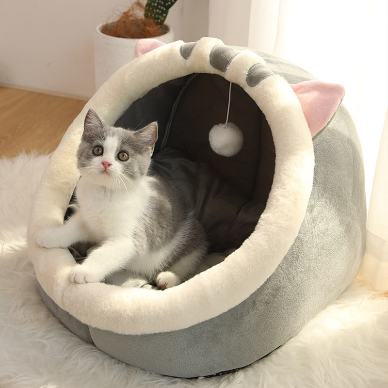 Peris Gems British Shorthair / S (31X30X28cm) Cat Bed for Indoor Cats | Cozy Cat Bed with Ball SHEIN Amazon Temu