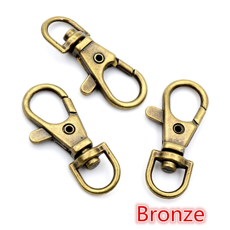Peris Gems Bronze / 17x38mm Metal Swivel Lobster Clasp Hooks | 10pc Claw Hooks SHEIN Amazon Temu