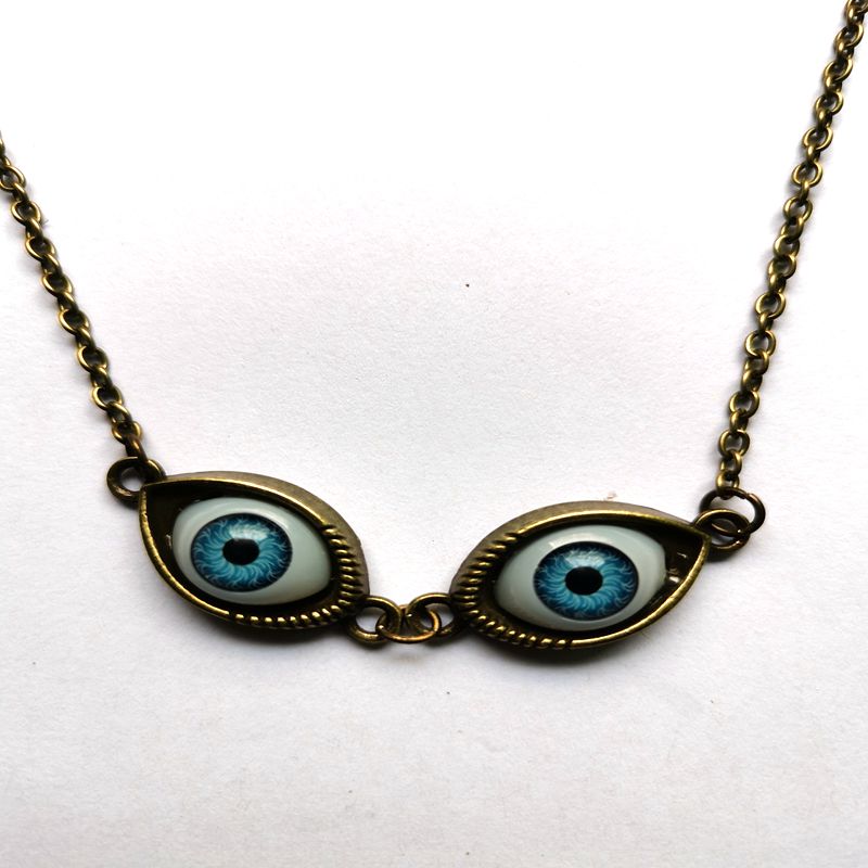 Peris Gems Bronze chain 2 Blue Evil Eye Choker Necklace for Women | Protective Necklaces Blue Evil Eye Choker Necklace for Women Protective Necklaces SHEIN Amazon Temu