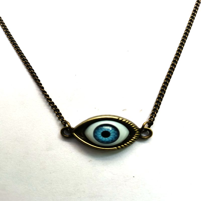 Peris Gems Bronze Twisted 1 Blue Evil Eye Choker Necklace for Women | Protective Necklaces Blue Evil Eye Choker Necklace for Women Protective Necklaces SHEIN Amazon Temu