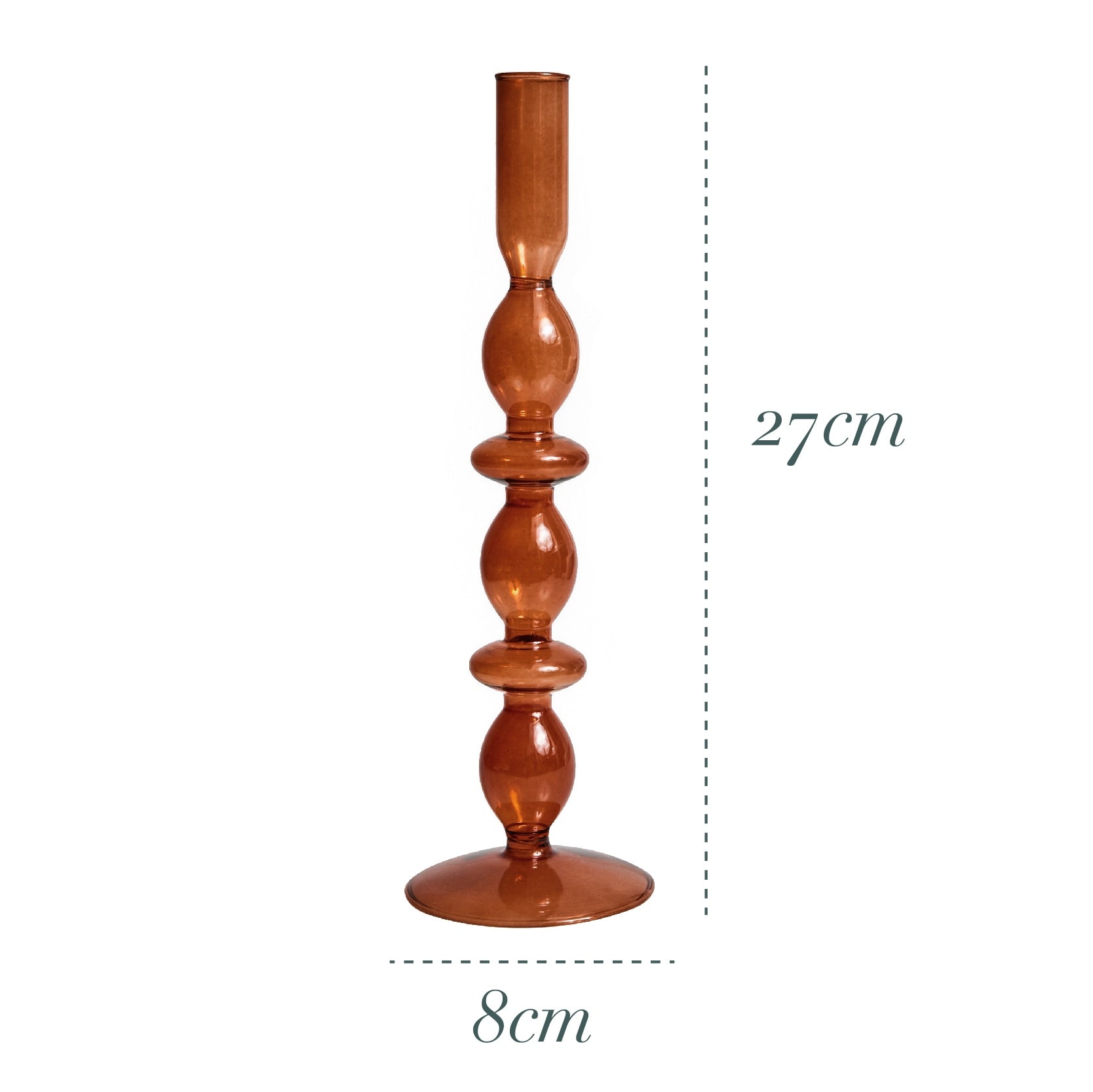 Peris Gems Brown 2ring Long Glass Candlestick Holders | Dinner Candlestick Centerpiece Decoration Glass Candlestick Holders | Dinner Candlestick Decoration SHEIN Amazon Temu