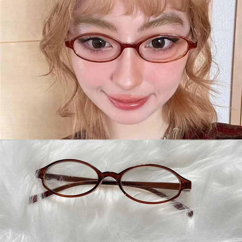 Peris Gems brown-oval / CHINA Red Green Square Frame Glasses Women Y2K Retro Anti-blue Light Eyeglasses Harajuku Reading Computer Spectacle Eyewears Goggles Red Green Square Frame Glasses Women Y2K Retro Anti-blue Light Eyeglasses Harajuku Reading Computer Spectacle Eyewears Goggles SHEIN Amazon Temu