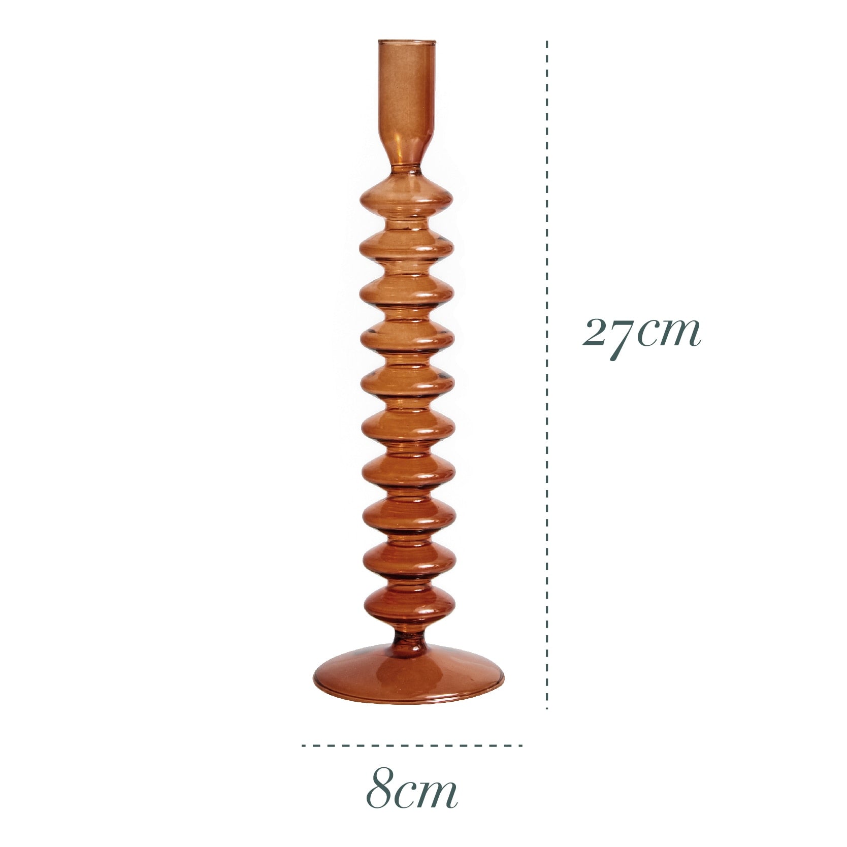 Peris Gems Brown String Long Glass Candlestick Holders | Dinner Candlestick Centerpiece Decoration Glass Candlestick Holders | Dinner Candlestick Decoration SHEIN Amazon Temu