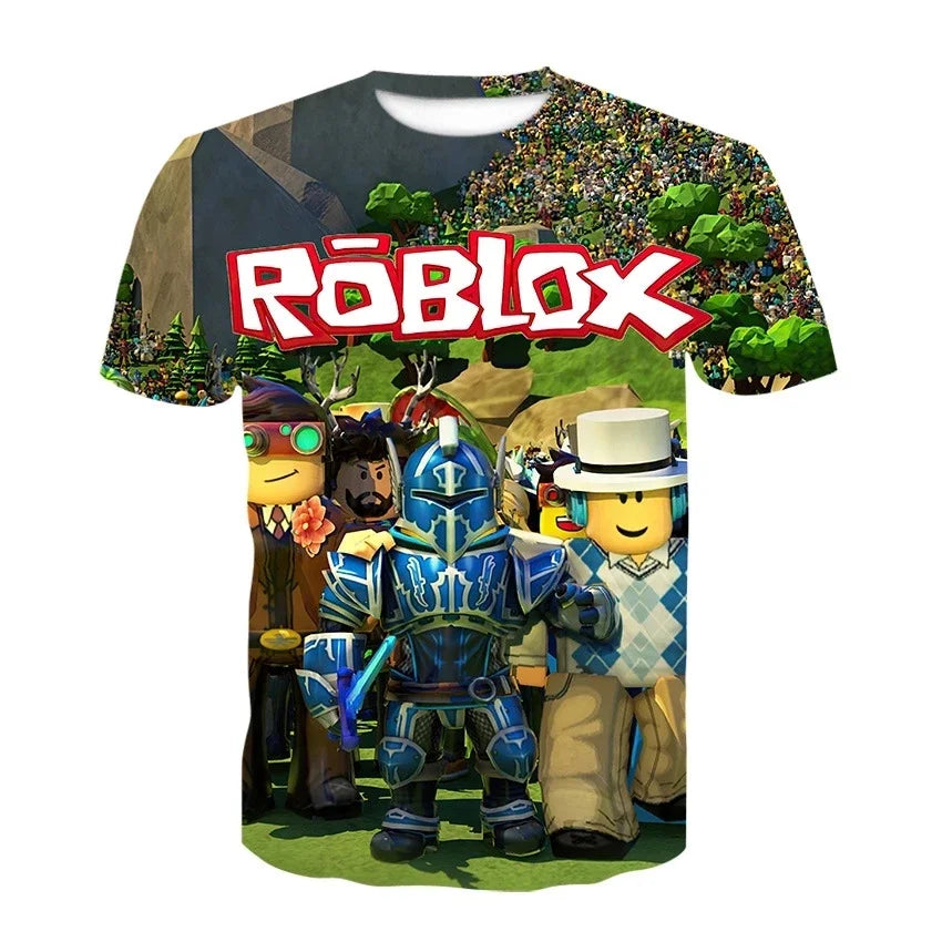 Peris Gems C / 150 2023 Roblox kid T-shirt Boys Game Sports T-shirt Child Cartoon Short sleeve top 3D Printing Casual Street Harajuku Clothes 2023 Roblox kid T-shirt Boys Game Sports T-shirt Child Cartoon Short sleeve top 3D Printing Casual Street Harajuku Clothes SHEIN Amazon Temu
