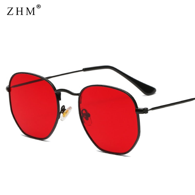 Peris Gems c4 Black red Square Metal Frame Pilot Sunglasses Unisex | Gold and Silver SHEIN Amazon Temu