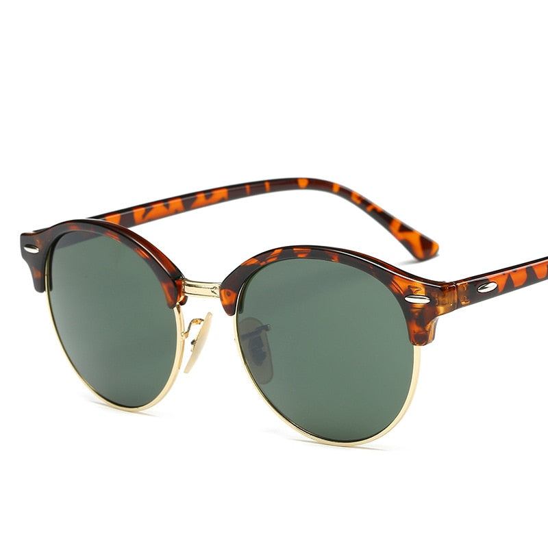 Peris Gems C7LeopardGreen Round Sunglasses for Women | Retro Unisex Sunglasses SHEIN Amazon Temu