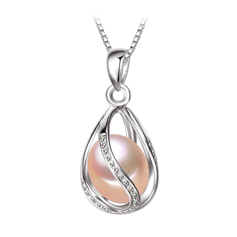 Peris Gems Caged Pearl Necklace for Women | 925 Sterling Silver Necklace Caged Pearl Necklace for Women| 925 Sterling Silver Necklace SHEIN Amazon Temu
