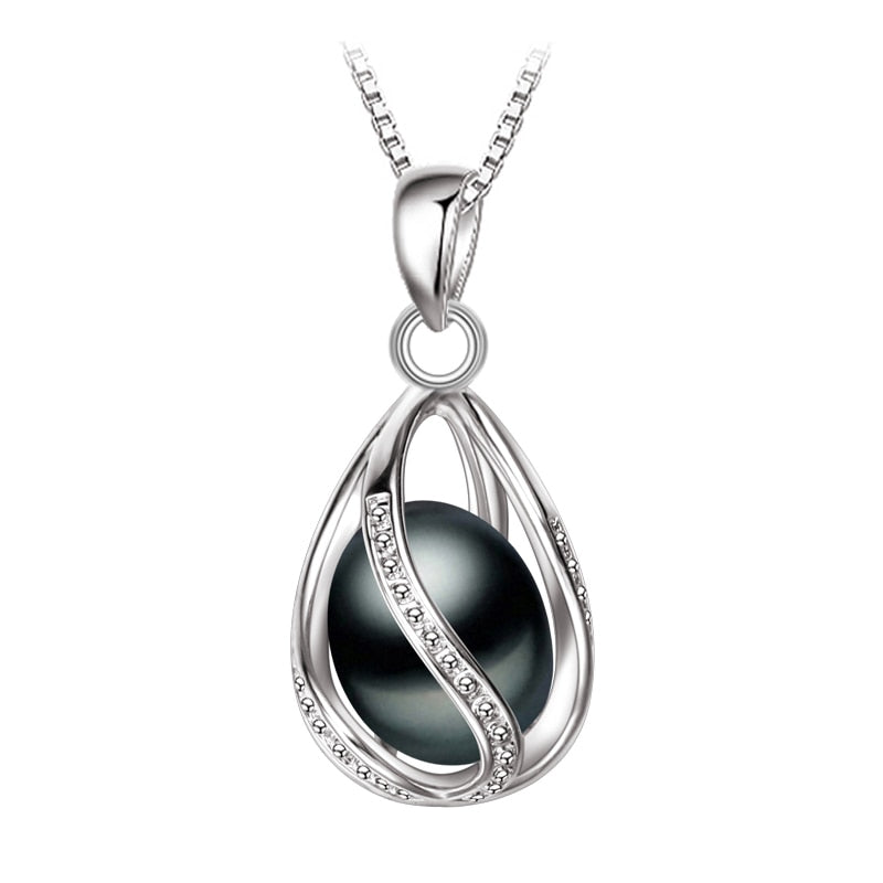 Peris Gems Caged Pearl Necklace for Women | 925 Sterling Silver Necklace Caged Pearl Necklace for Women| 925 Sterling Silver Necklace SHEIN Amazon Temu
