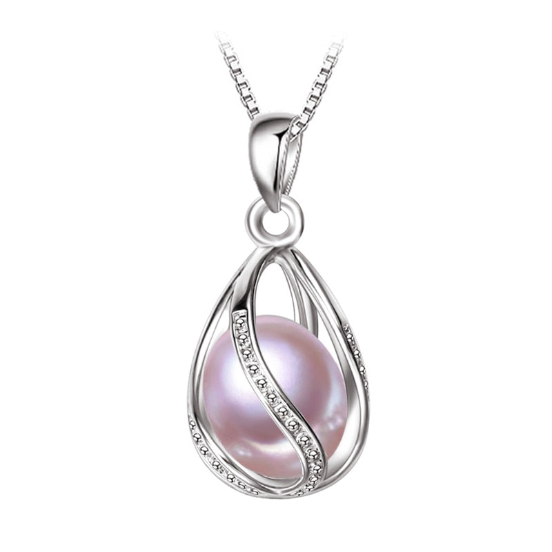 Peris Gems Caged Pearl Necklace for Women | 925 Sterling Silver Necklace Caged Pearl Necklace for Women| 925 Sterling Silver Necklace SHEIN Amazon Temu