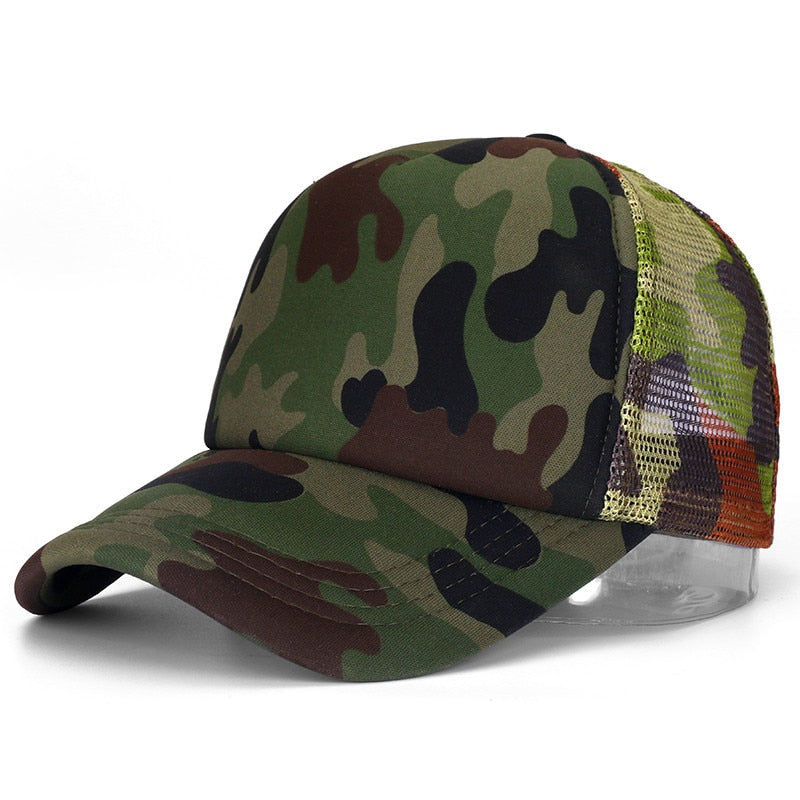 Peris Gems Camouflage / 54cm-60cm Casual Plain Mesh Baseball Cap Unisex | Adjustable Snapback Hats Casual Plain Mesh Baseball Cap Unisex | Adjustable Hats SHEIN Amazon Temu