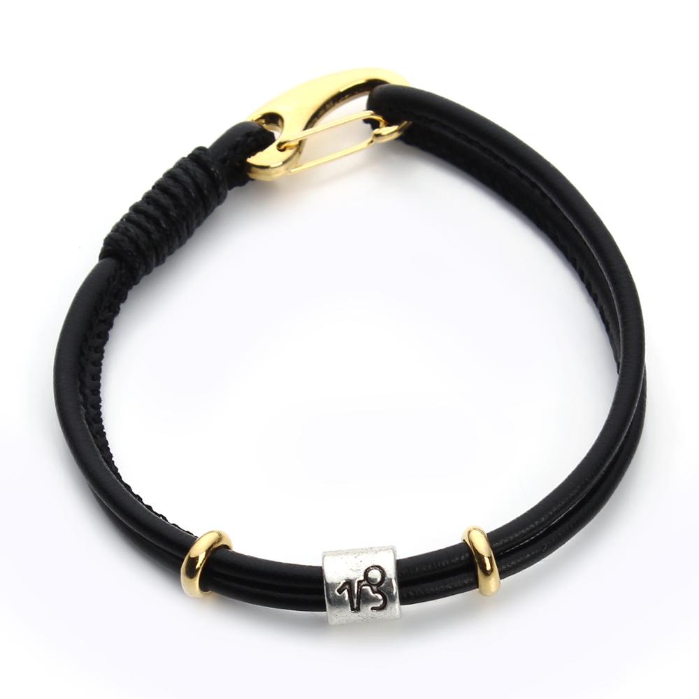 Peris Gems Capricornus Gold Leather Zodiac Sign Bracelet Unisex | Silver Leather Bracelet Leather Zodiac Sign Bracelet Unisex |Silver Leather Bracelet SHEIN Amazon Temu