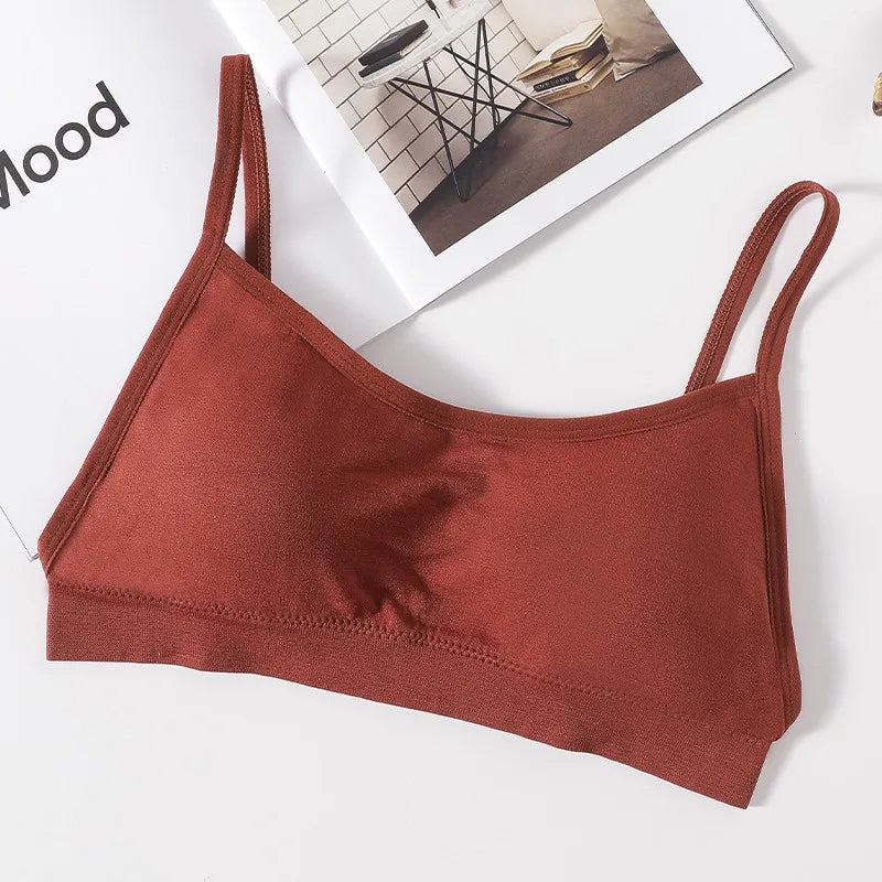 Peris Gems caramel / XL Seamless Tube Top Bra Backless Non-Wire Underwear Sexy Lingerie Women&