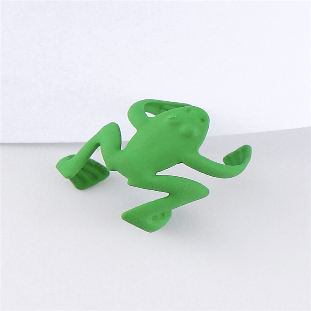 Peris Gems Cartoon Frog Ear Cuffs Clip Earrings for Women | No Piercing Aesthetic Animal Earrings SHEIN Amazon Temu