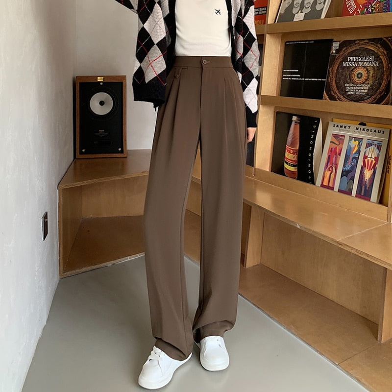 Peris Gems Casual High Waist Wide Leg Long Pants for Women | Loose Pants Casual High Waist Wide Leg Long Pants for Women | Loose Pant SHEIN Amazon Temu