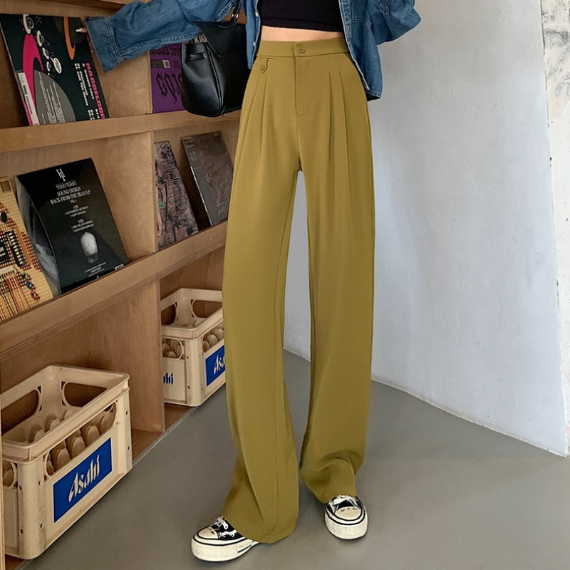 Peris Gems Casual High Waist Wide Leg Long Pants for Women | Loose Pants Casual High Waist Wide Leg Long Pants for Women | Loose Pant SHEIN Amazon Temu