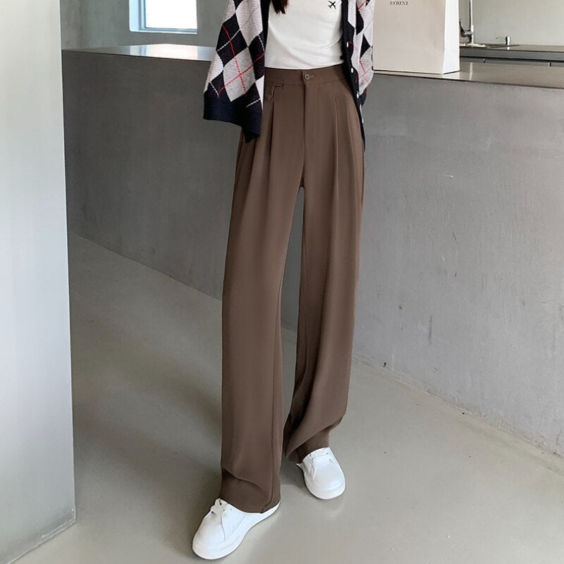 Peris Gems Casual High Waist Wide Leg Long Pants for Women | Loose Pants Casual High Waist Wide Leg Long Pants for Women | Loose Pant SHEIN Amazon Temu