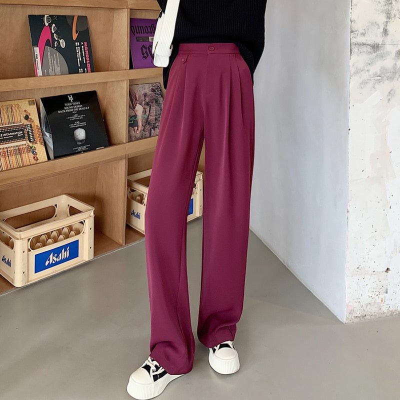 Peris Gems Casual High Waist Wide Leg Long Pants for Women | Loose Pants Casual High Waist Wide Leg Long Pants for Women | Loose Pant SHEIN Amazon Temu