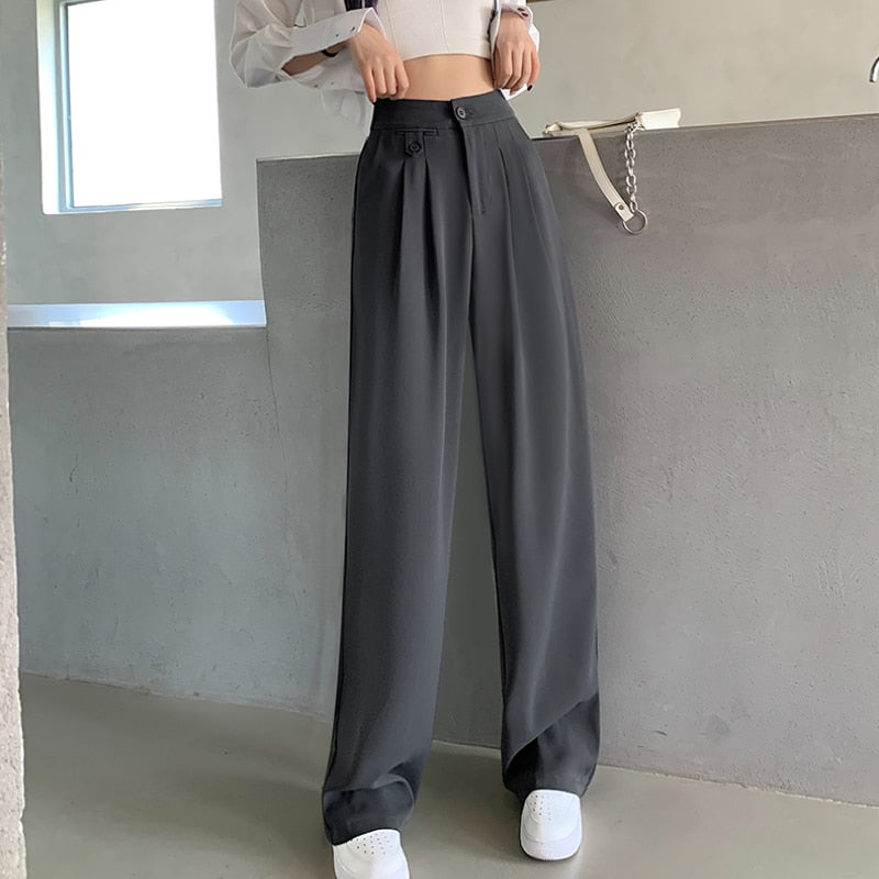 Peris Gems Casual High Waist Wide Leg Long Pants for Women | Loose Pants Casual High Waist Wide Leg Long Pants for Women | Loose Pant SHEIN Amazon Temu
