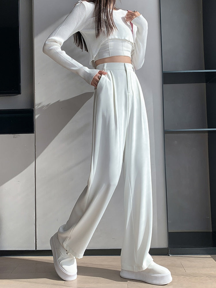 Peris Gems Casual High Waist Wide Leg Long Pants for Women | Loose Pants Casual High Waist Wide Leg Long Pants for Women | Loose Pant SHEIN Amazon Temu