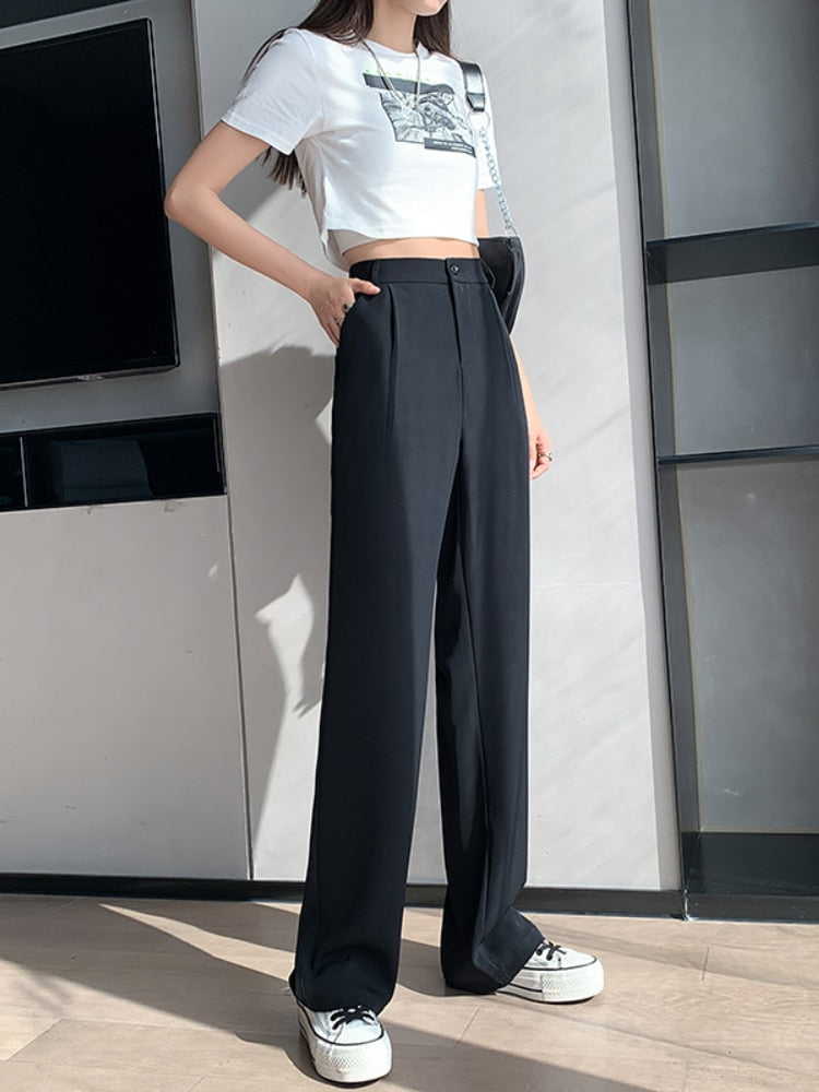 Peris Gems Casual High Waist Wide Leg Long Pants for Women | Loose Pants Casual High Waist Wide Leg Long Pants for Women | Loose Pant SHEIN Amazon Temu