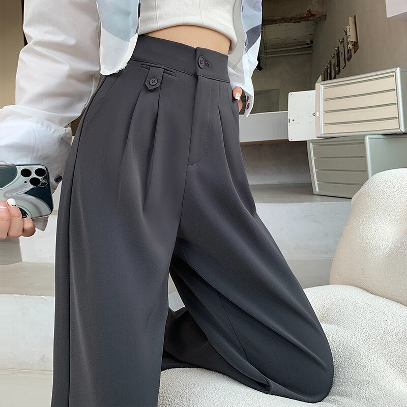 Peris Gems Casual High Waist Wide Leg Long Pants for Women | Loose Pants Casual High Waist Wide Leg Long Pants for Women | Loose Pant SHEIN Amazon Temu