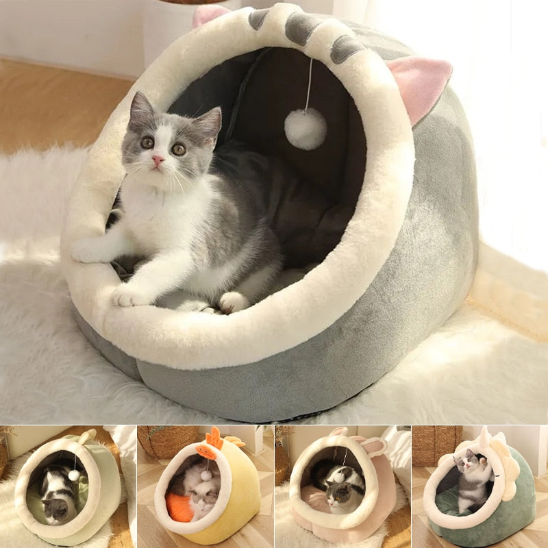 Peris Gems Cat Bed for Indoor Cats | Cozy Cat Bed with Ball SHEIN Amazon Temu