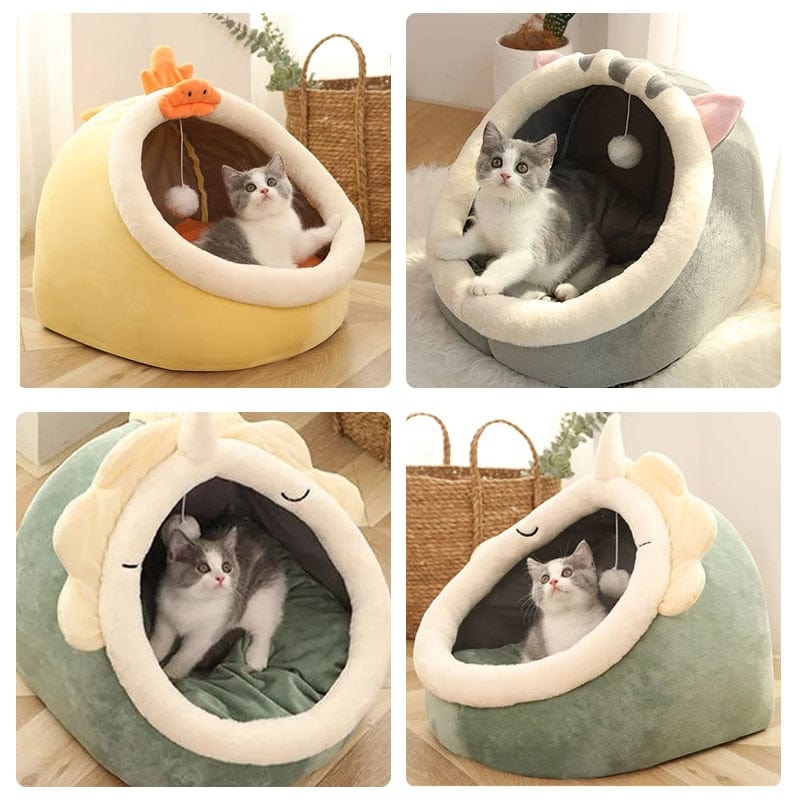 Peris Gems Cat Bed for Indoor Cats | Cozy Cat Bed with Ball SHEIN Amazon Temu