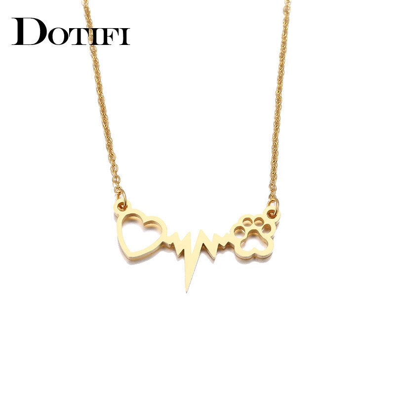 Peris Gems Cat Paw and Heart Stainless Pendant Necklaces for Women SHEIN Amazon Temu